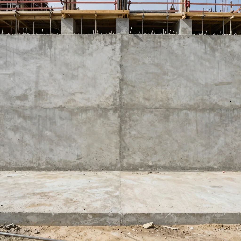 Icon representing concrete work, simple and technical