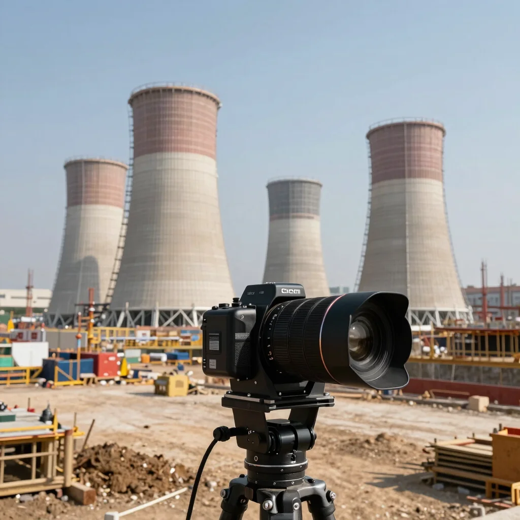 Icon representing power generation, simple and technical
